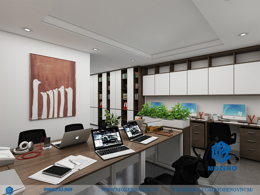 Một số mẫu thiết kế nội thất văn phòng hiện đại đẹp - Cội Design